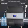 Commercial Cube Ice Machine 100kg/24h Electric Fast Square Ice for Household and Hotel Use