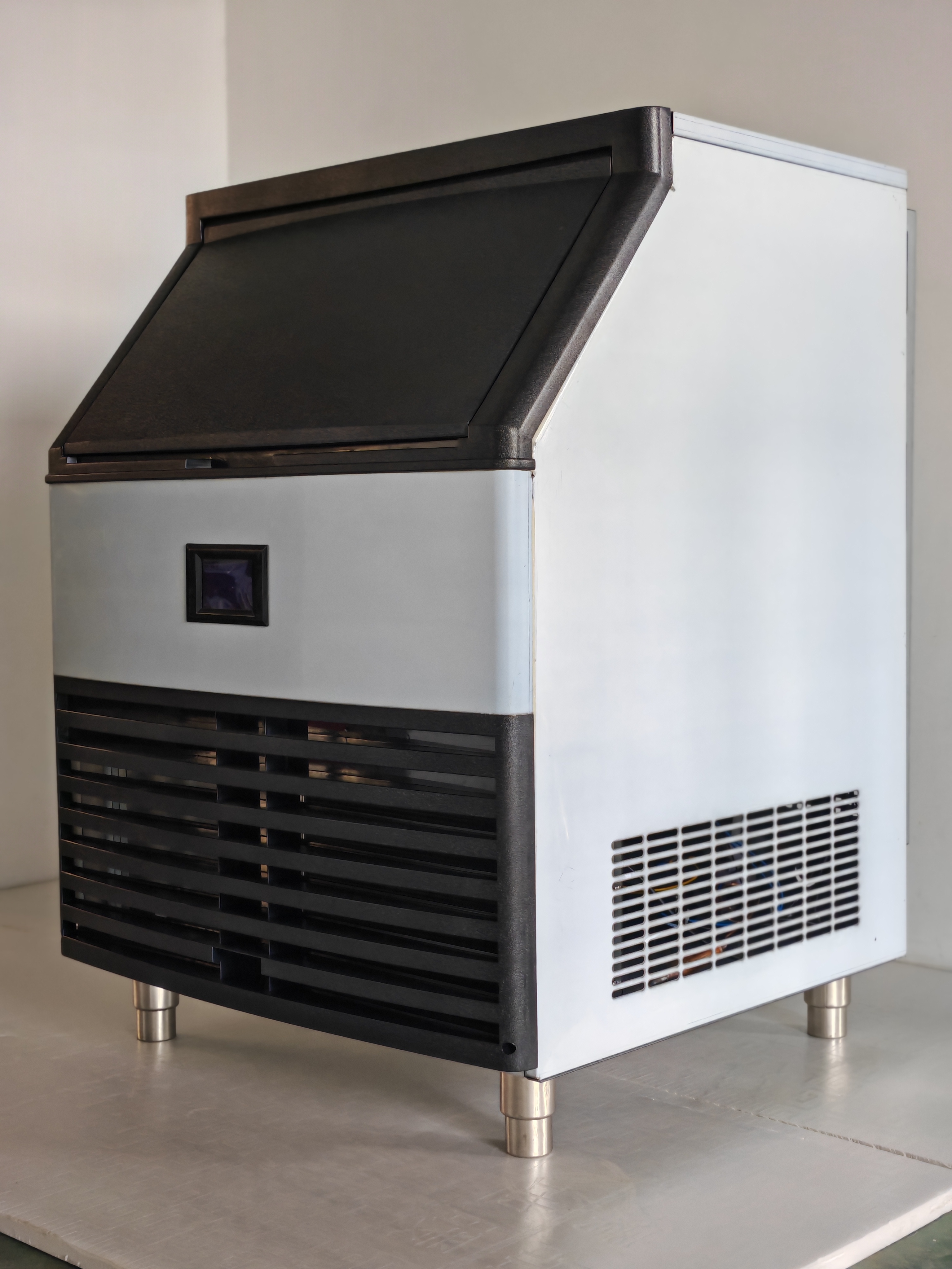 Commercial Cube Ice Machine 100kg/24h Electric Fast Square Ice for Household and Hotel Use