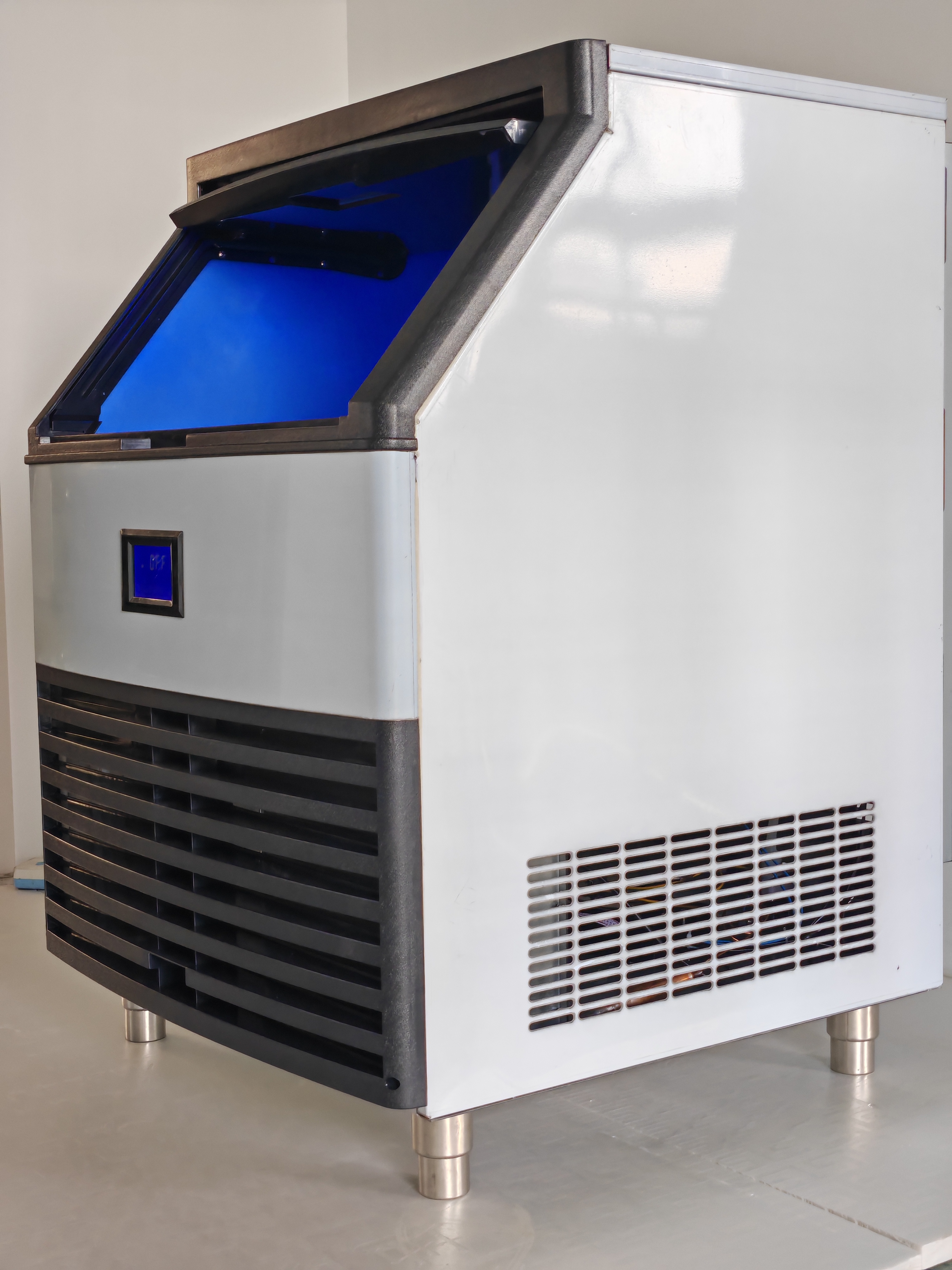 Commercial Cube Ice Machine 100kg/24h Electric Fast Square Ice for Household and Hotel Use
