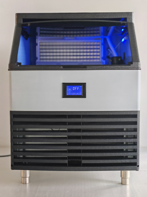 Commercial Cube Ice Machine 100kg/24h Electric Fast Square Ice for Household and Hotel Use
