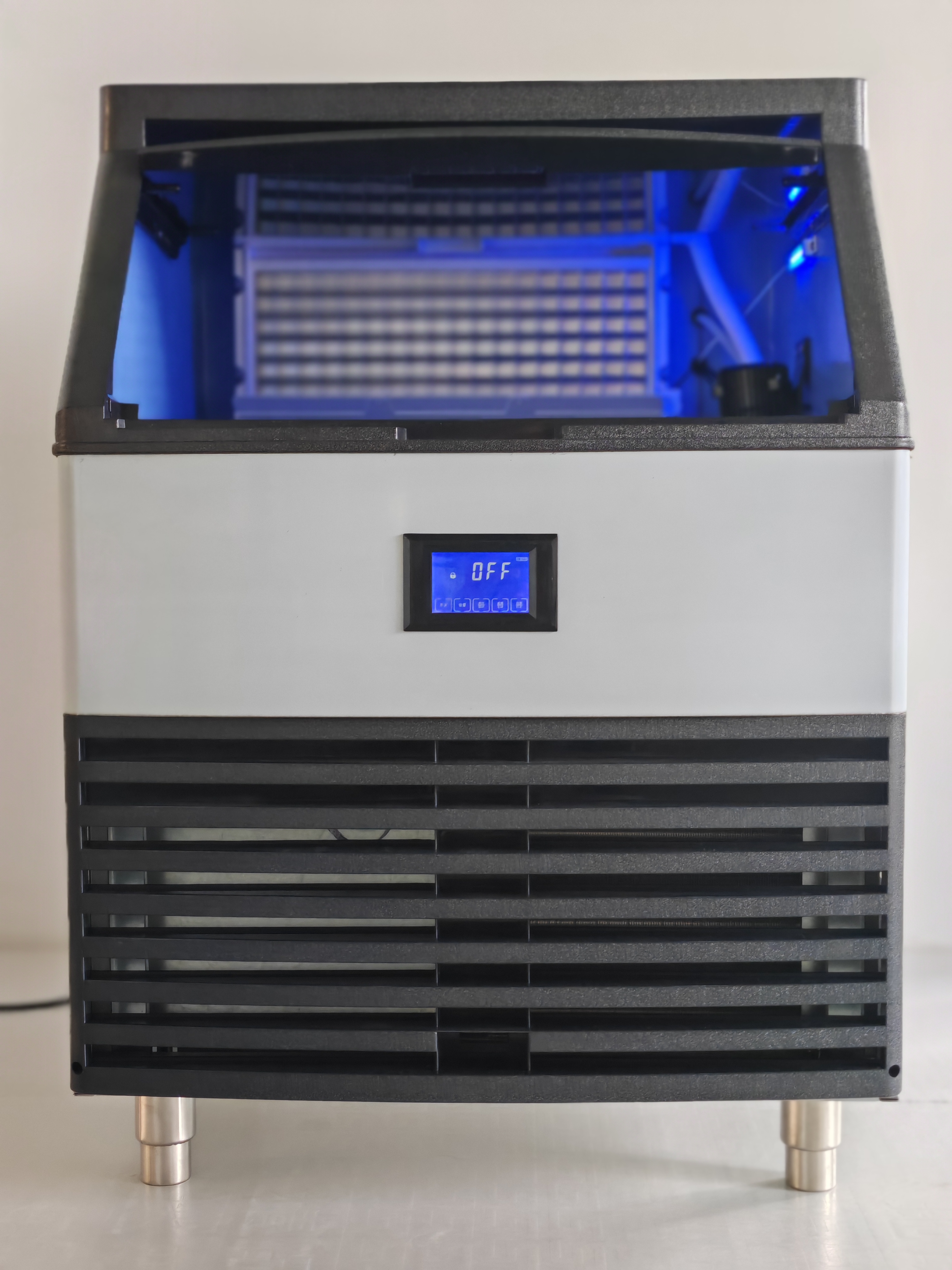 Commercial Cube Ice Machine 100kg/24h Electric Fast Square Ice for Household and Hotel Use