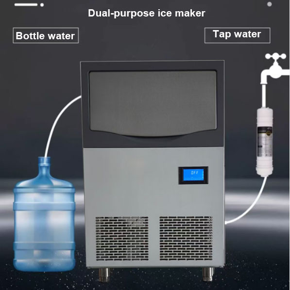 Commercial Cube Ice Machine 30kg/24h Electric Fast Square Ice for Household and Hotel Use