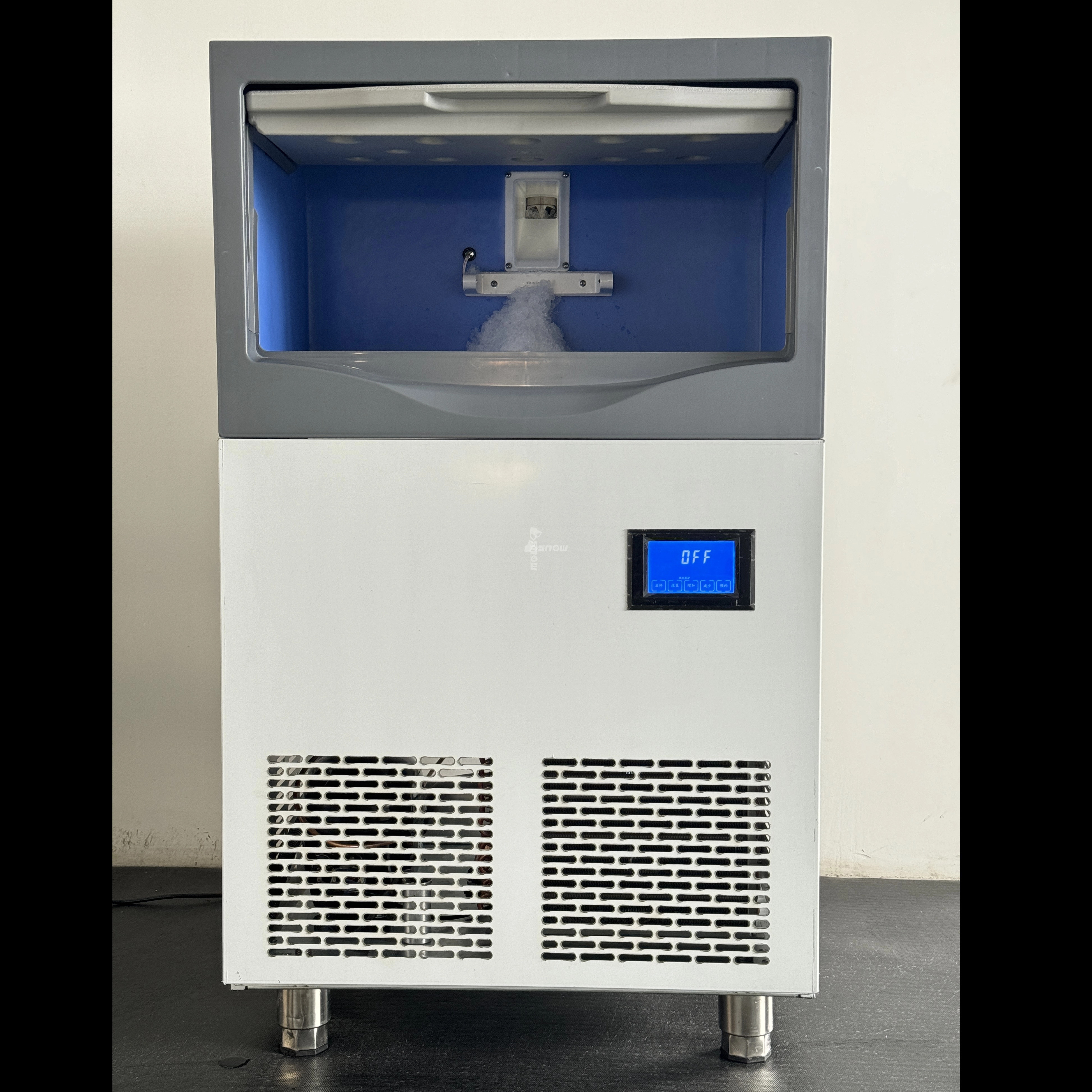 Simple Operation Crash Ice Machine Factory Manufacturing Ice Maker Machine 60kg Snowflake Granular Ice Machine